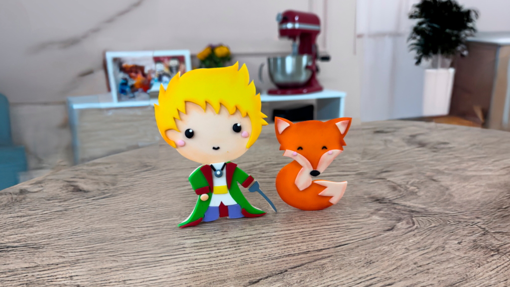 Landing Pack de Modelado 2D y 3D en Fondant 4 Modelado 2D con Stencil El Principito y el zorro