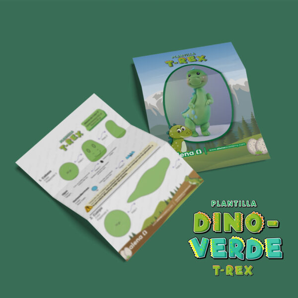 Plantillas Dinosaurios 9 PLANTILLA DINO VERDE - T-REX